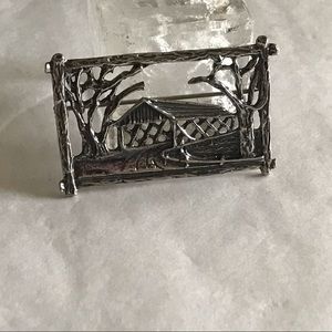 Michele New England Yankee Bridge Sterling Brooch
